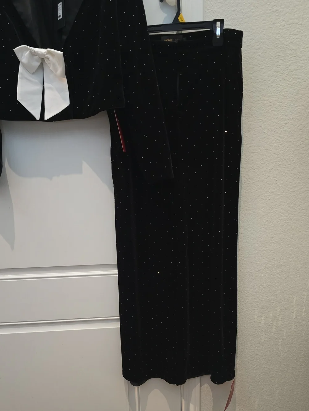 Fashion Nova Womens LUXE Just Like Magic Velver Blazer Pant Set Size L